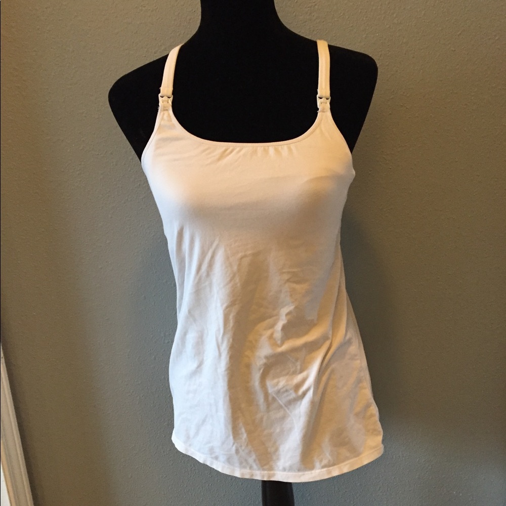 Nursing tank, white, small, Gilligan O'Malley